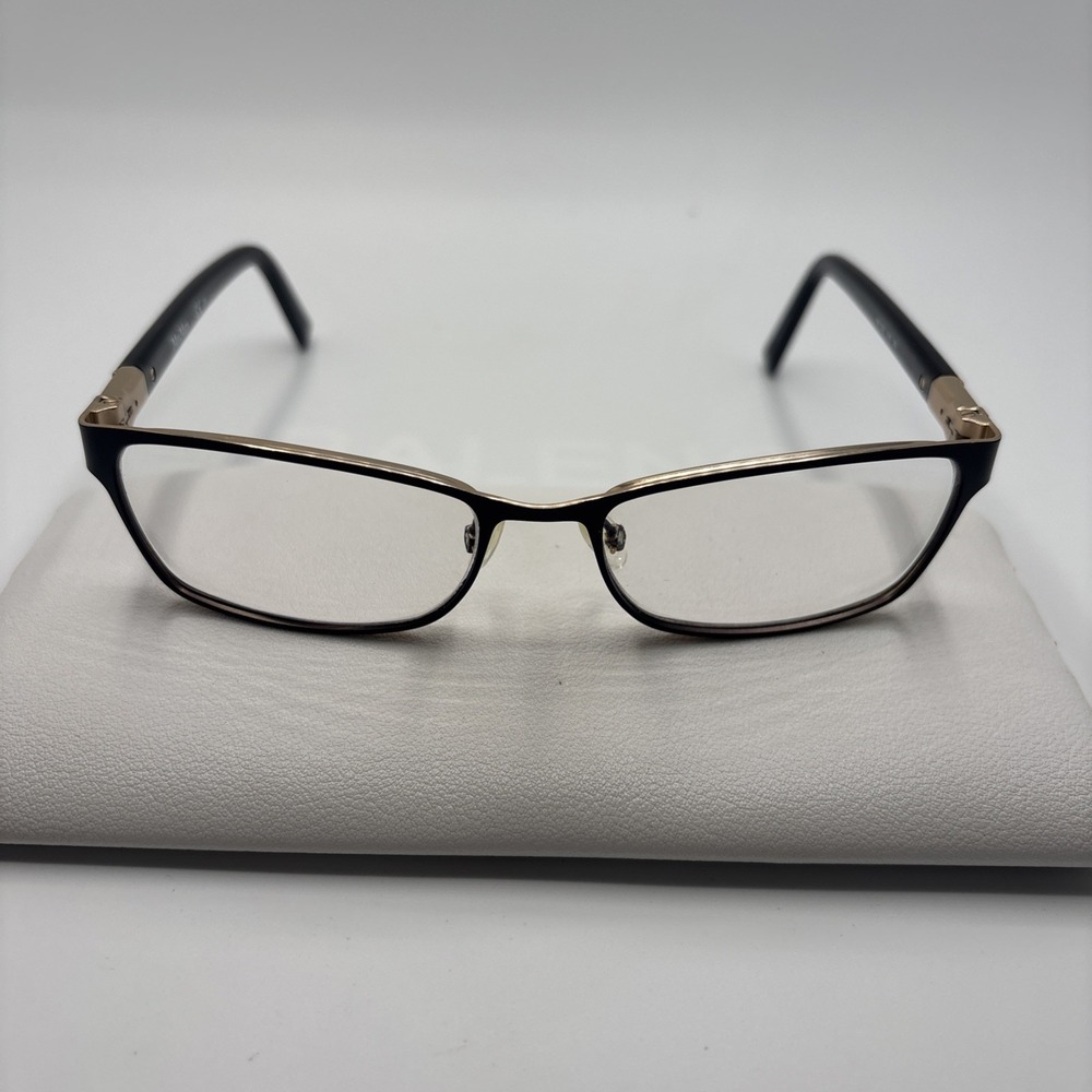Max Mara MM1237 D16 Eyeglasses Women's Black/Rose Gold Frame 53-16-135mm #C134